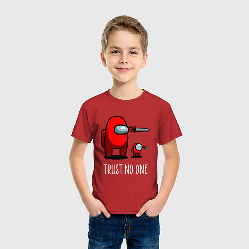 Детская футболка AMONG US / Красный – фото 3