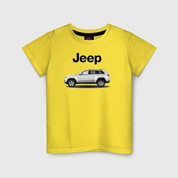 Футболка хлопковая детская Jeep, цвет: желтый