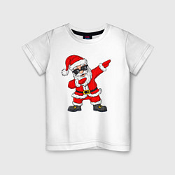 Футболка хлопковая детская Dabing Santa, цвет: белый