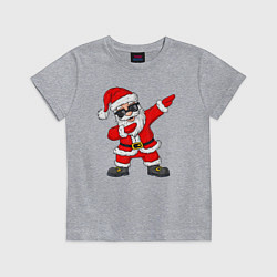 Футболка хлопковая детская Dabing Santa, цвет: меланж