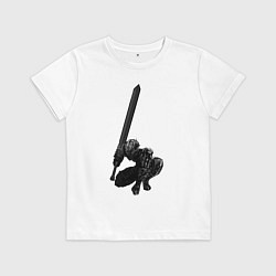 Футболка хлопковая детская Berserk Guts, цвет: белый