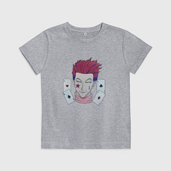 Футболка хлопковая детская Хисока Мороу, цвет: меланж