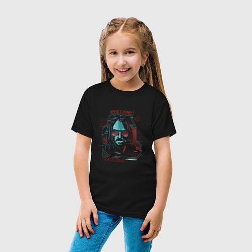 Детская футболка Cyberpunk 2077 / Черный – фото 4