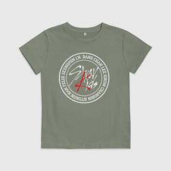 Футболка хлопковая детская STRAY KIDS, цвет: авокадо