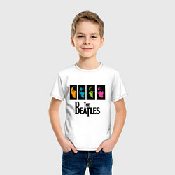 Футболка хлопковая детская Всемирный день The Beatles, цвет: белый — фото 2