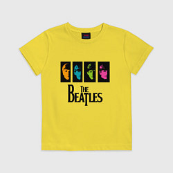 Футболка хлопковая детская Всемирный день The Beatles, цвет: желтый