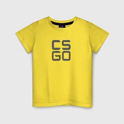 Футболка хлопковая детская Counter Strike, цвет: желтый