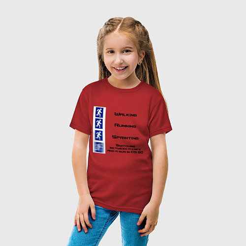 Детская футболка CS GO Z / Красный – фото 4
