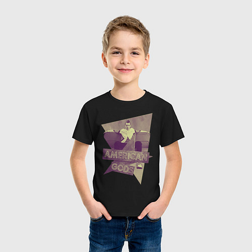 Детская футболка Техномальчик Американские Боги / Черный – фото 3