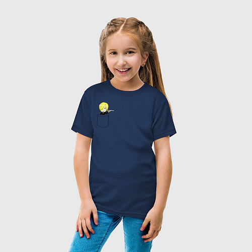 Детская футболка One piece / Тёмно-синий – фото 4