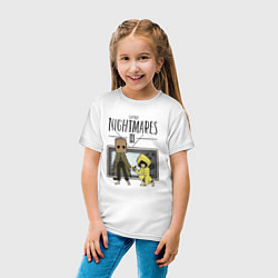 Футболка хлопковая детская Little Nightmares 2, цвет: белый — фото 2