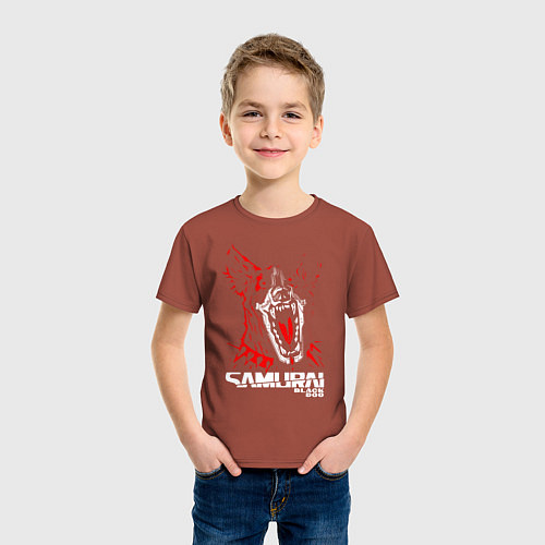Детская футболка SAMURAI Cyberpunk 2077 / Кирпичный – фото 3