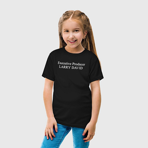 Детская футболка Executive Producer LARRY DAVID / Черный – фото 4