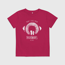 Футболка хлопковая детская LITTLE NIGHTMARES 2, цвет: маджента