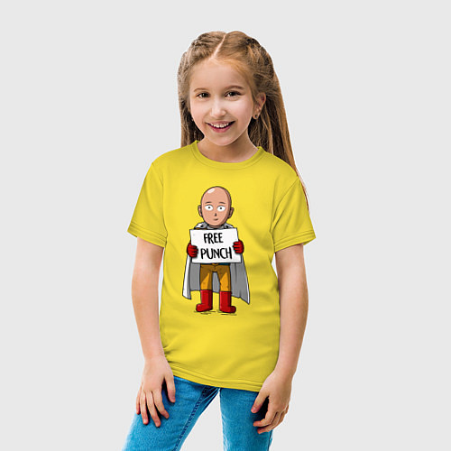 Детская футболка One-Punch Man / Желтый – фото 4