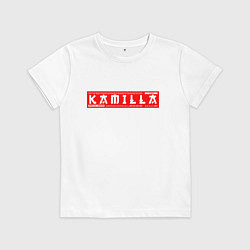 Футболка хлопковая детская КамиллаKamilla, цвет: белый