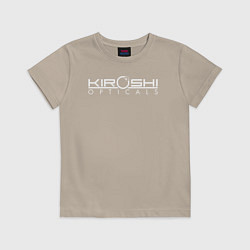 Футболка хлопковая детская KIROSHI OPTICALS, цвет: миндальный