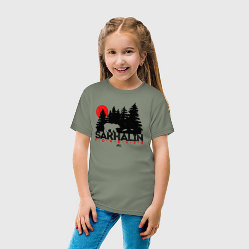 Детская футболка Sakhalin forever / Авокадо – фото 4