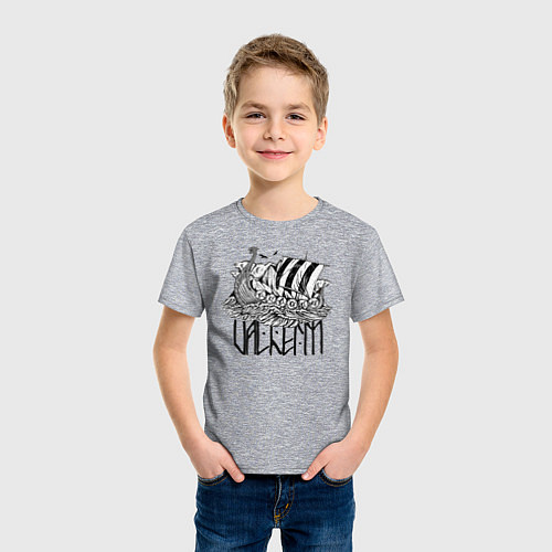 Детская футболка Valheim / Меланж – фото 3