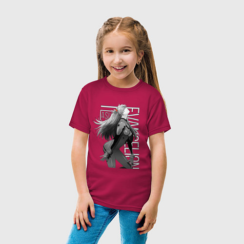 Детская футболка Евангелион / Маджента – фото 4