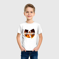Футболка хлопковая детская Wu-Tang Fire, цвет: белый — фото 2