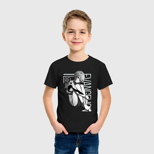 Детская футболка Евангелион / Черный – фото 3
