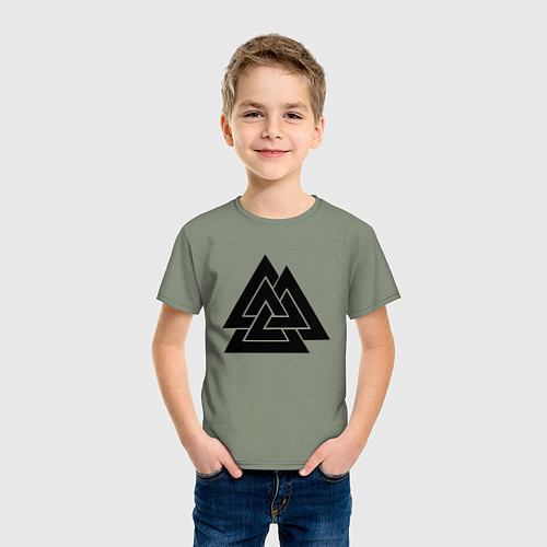 Детская футболка Валькнут Valknut Z / Авокадо – фото 3