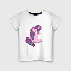 Футболка хлопковая детская Pony Pink Mammal Purple - Litt, цвет: белый