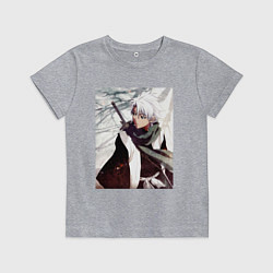 Футболка хлопковая детская Hitsugaya Toshiro, цвет: меланж