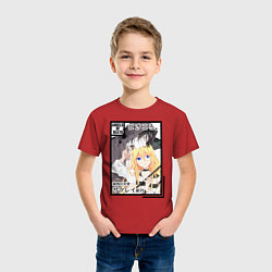 Футболка хлопковая детская Ангел кровопролития, цвет: красный — фото 2
