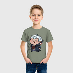 Футболка хлопковая детская Baby Nero, цвет: авокадо — фото 2