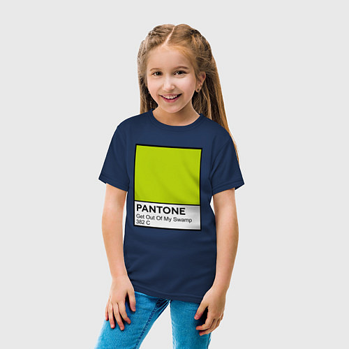 Детская футболка Shrek: Pantone Color / Тёмно-синий – фото 4
