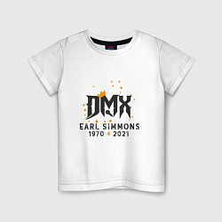 Футболка хлопковая детская King DMX, цвет: белый