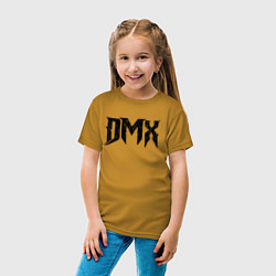 Футболка хлопковая детская DMX Logo Z, цвет: горчичный — фото 2