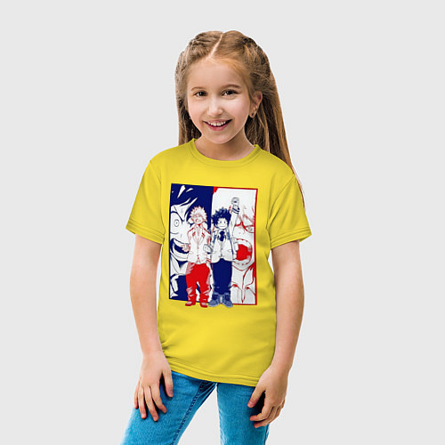 Детская футболка Мидория и Бакуго фанфик / Желтый – фото 4