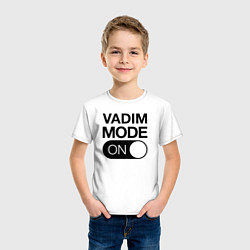 Футболка хлопковая детская Vadim Mode On, цвет: белый — фото 2