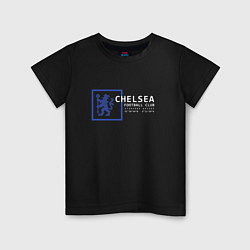 Футболка хлопковая детская FC Chelsea Stamford Bridge 202122, цвет: черный