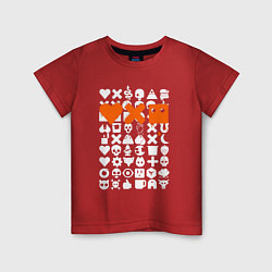 Футболка хлопковая детская Love Death and Robots, цвет: красный