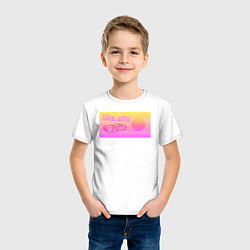 Футболка хлопковая детская Закатный Vice City, цвет: белый — фото 2