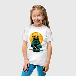 Футболка хлопковая детская Космонавт Повар, цвет: белый — фото 2