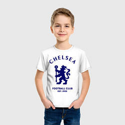 Футболка хлопковая детская Chelsea Est. 1905, цвет: белый — фото 2