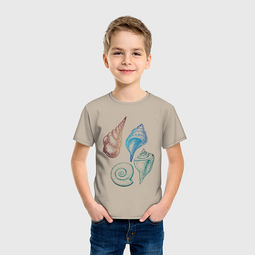 Детская футболка Sea House / Миндальный – фото 3