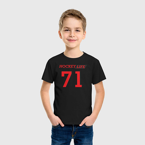 Детская футболка Hockey life Number series / Черный – фото 3