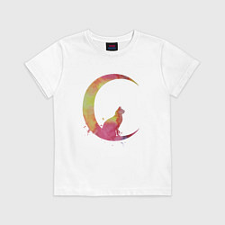 Футболка хлопковая детская Space Cat, цвет: белый