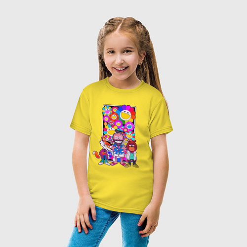 Детская футболка Радужный мир / Желтый – фото 4