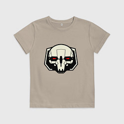 Футболка хлопковая детская Mech BattleTech, цвет: миндальный