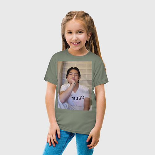 Детская футболка V BTS / Авокадо – фото 4