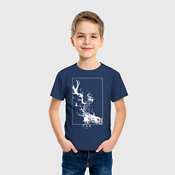 Футболка хлопковая детская Черный Аста Чёрный клевер, цвет: тёмно-синий — фото 2