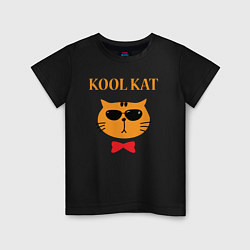 Футболка хлопковая детская Kool kat, цвет: черный
