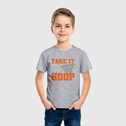 Футболка хлопковая детская To The Hoop, цвет: меланж — фото 2